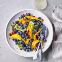 Blueberry, mango, lime & mint salad